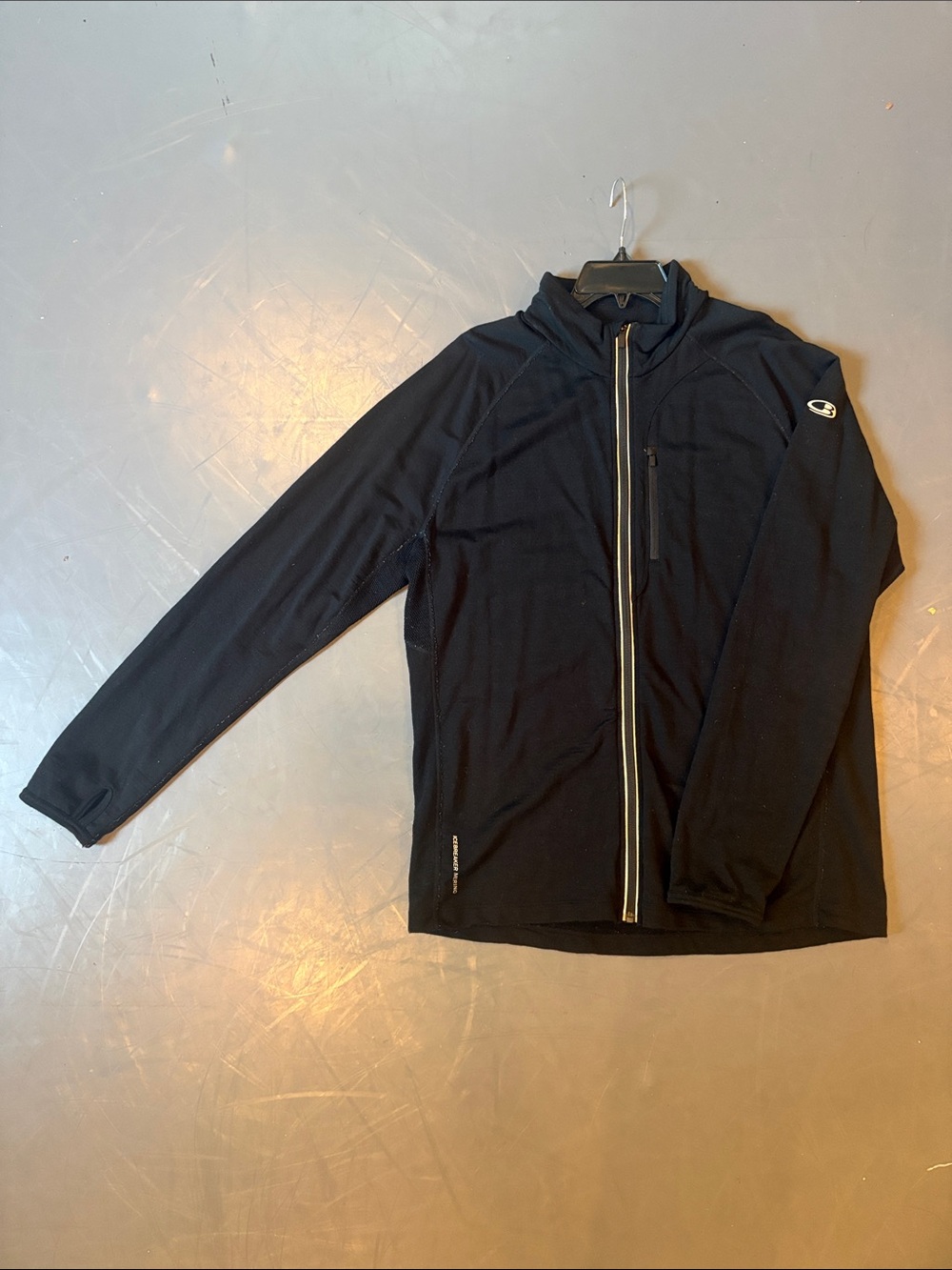 Men's Black Icebreaker Merino Performance Full-Zip Jacket